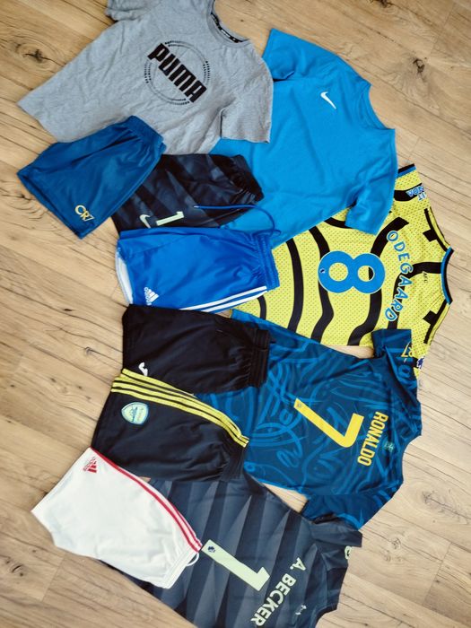 Stroje sportowe dla chłopca 10-12lat, Ronaldo, Nike, Puma