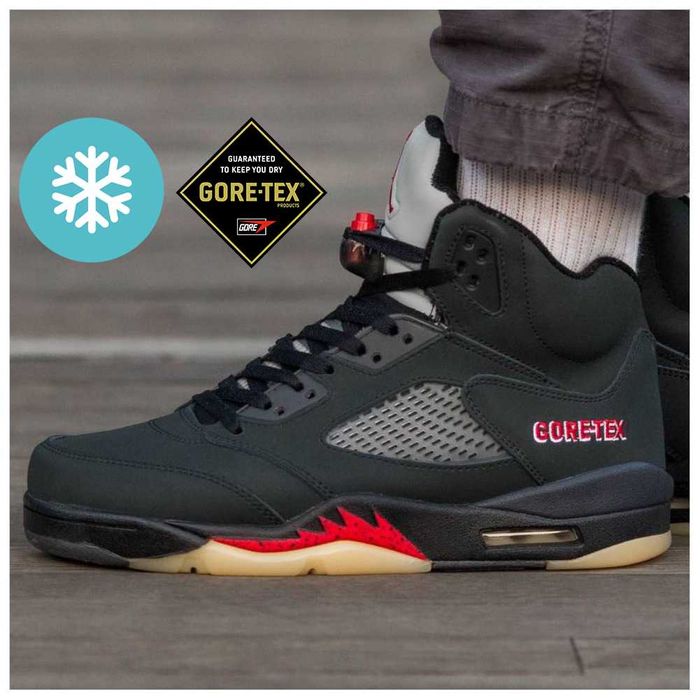 Зимние кроссовки Nike Air Jordan 5 Retro Off Noir Gore-Tex Termo найк