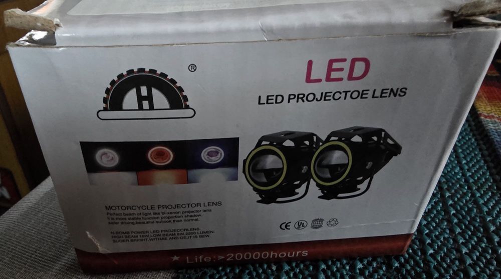 Faróis led 12v novos para motos trotinetes veiculos auto