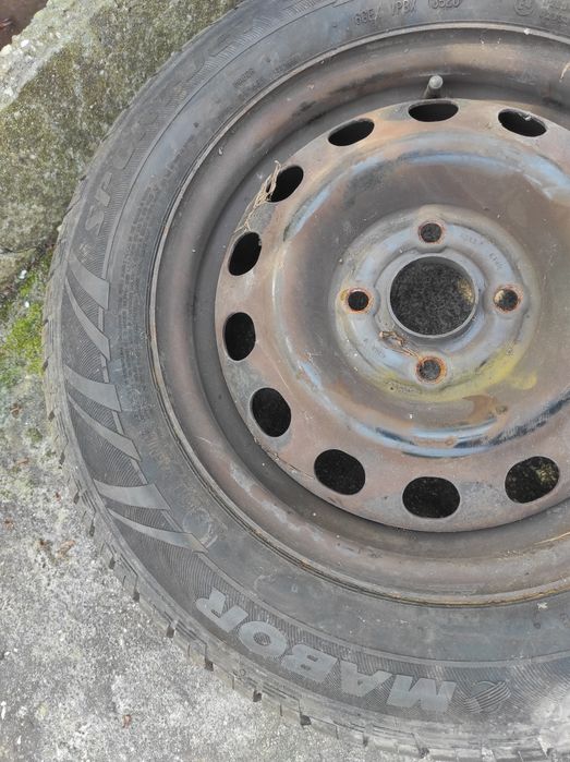 jantes 14 ferro 4x100 C/ Pneus novos 175/65 Honda Nissan Citroen