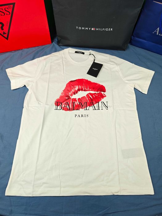 Koszulka męska tshirt Balmain kolory krótki rękaw premium M-XXXL