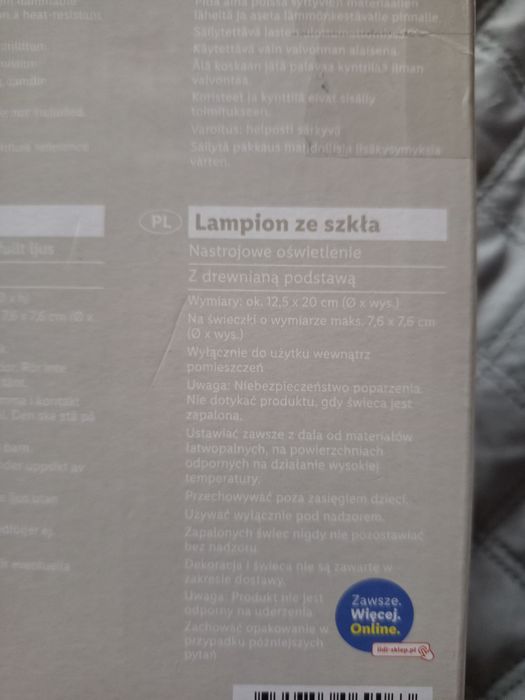 Lampion ze szkła