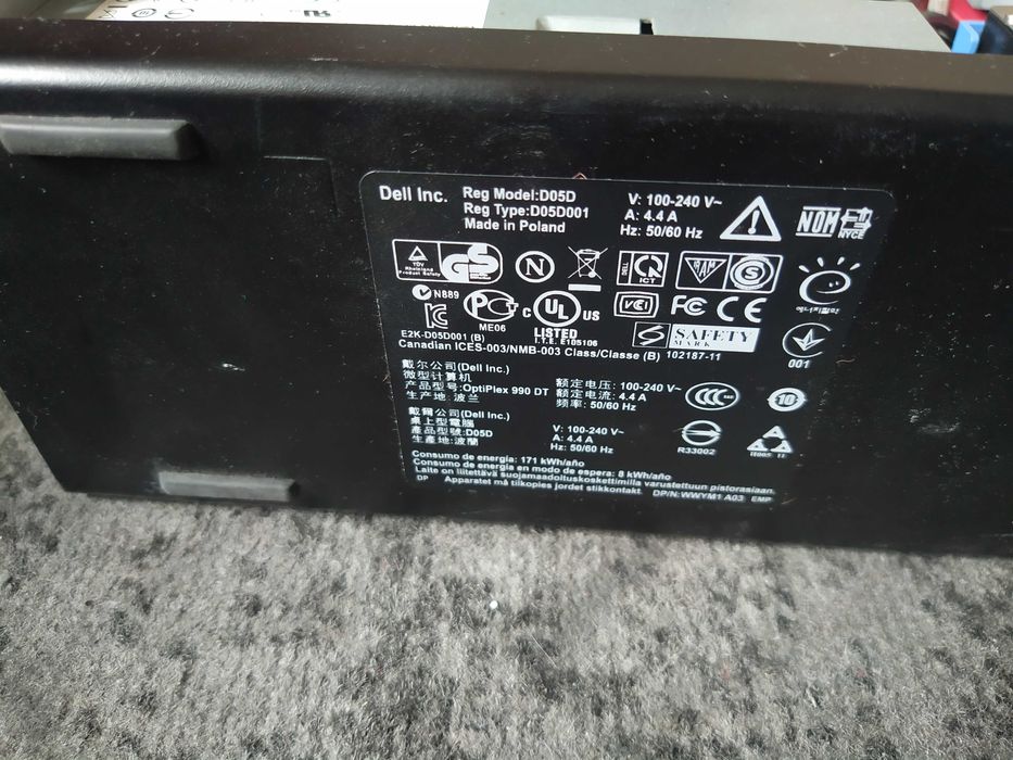 Komputer Windows XP Dell Optiplex 990 GT630 i5-2400 HDD 250GB 4GB RAM