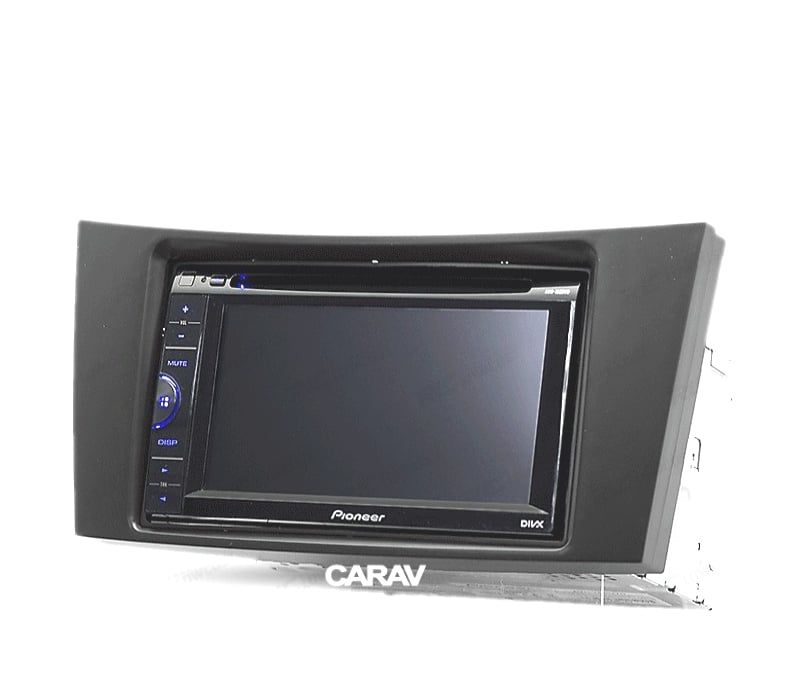 MOLDURA ADAPTADOR PRETO PARA RADIO 2-DIN MERCEDES CLASE-E W211 CLASE-CLS W219