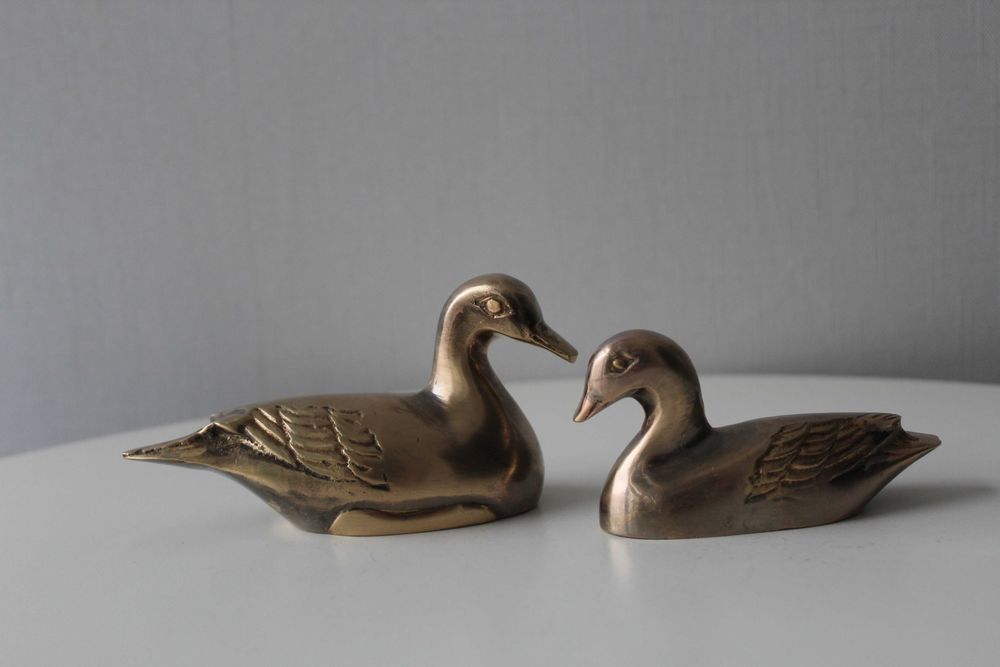 Утки, качка, бронза, Германия, 2 шт, пара