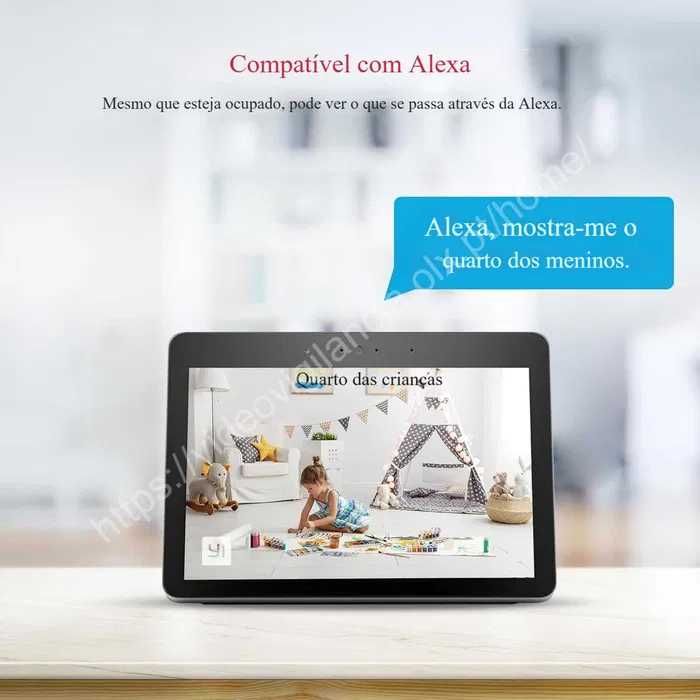 Câmara Vigilância Wi-Fi Full HD Interior Visão Noturna Alexa NOVA