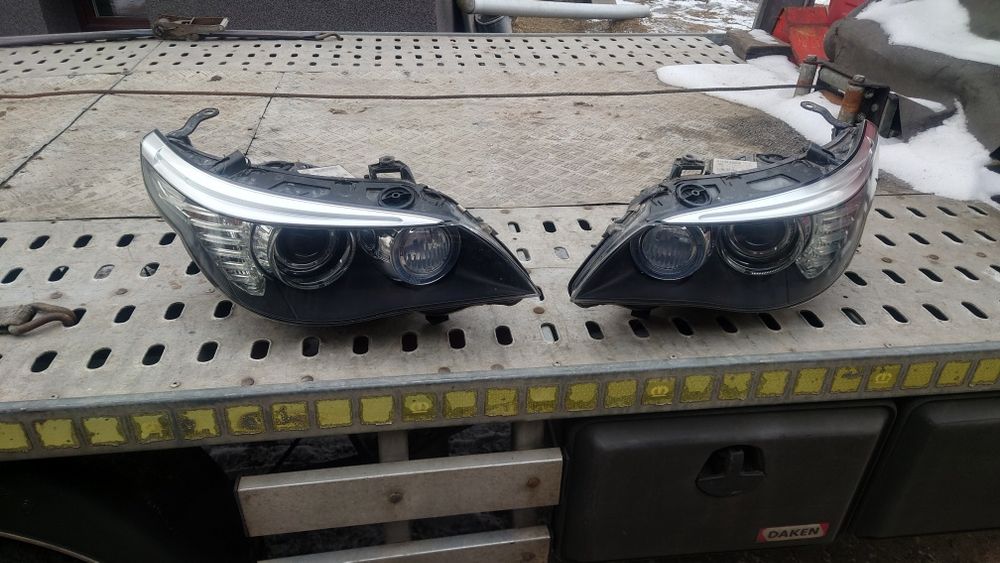 BMW E60 E61 lift lampa lewa prawa bixenon skrętny Europa