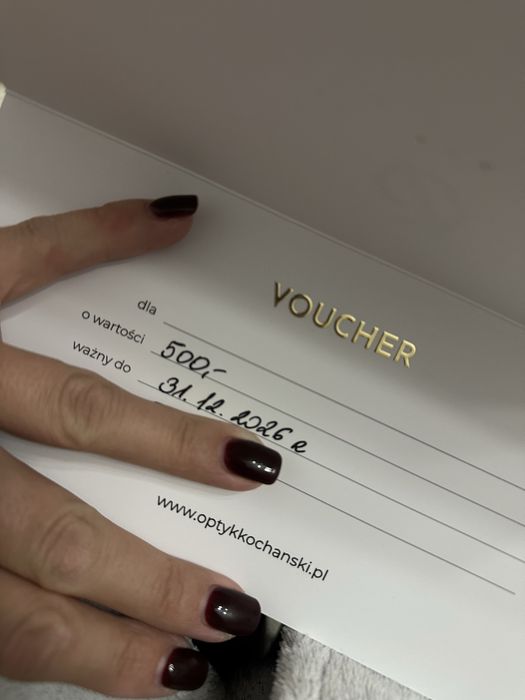 Voucher do optyk kochanski 500 zl odsprzedam