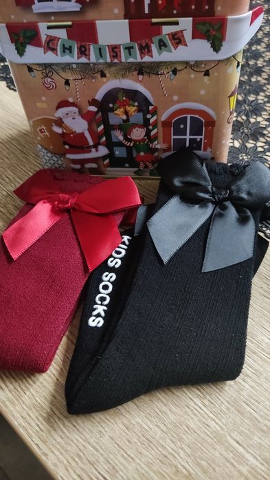 Podkolanówki skarpetki świeta sesja