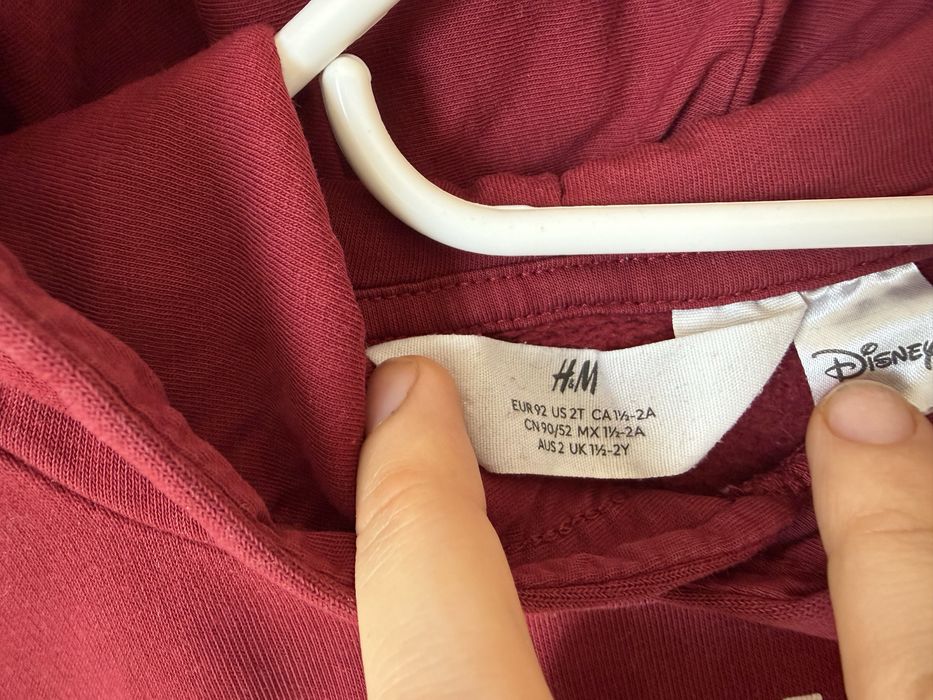 Bluza H&M 92 Myszka Miki