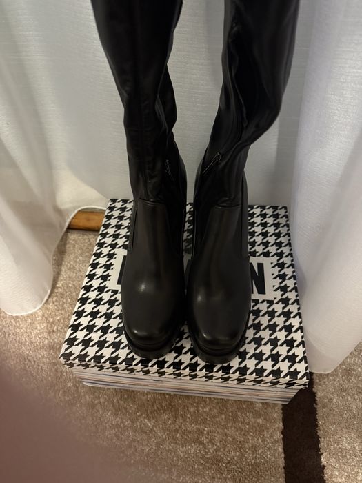 Ботфорты  кожаные