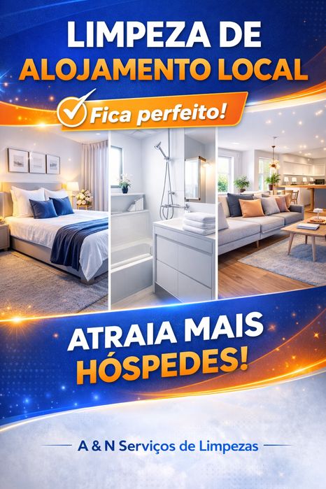 Serviços de lavanderia e engomadoria, limpezas gerais, pós obras, lava