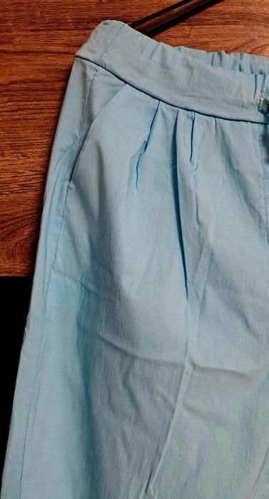 Spodnie,Made in Italia-gniotki,turkus,lato,r.3XL
