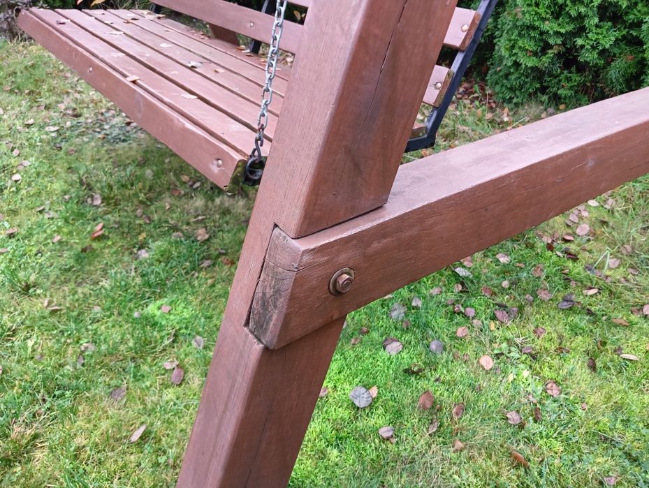 Huśtawka drewniana dębowa robiona na zlecenie