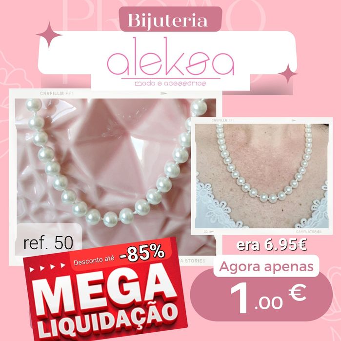 Colares 1€ NOVOS c/etiqueta (artigos de loja)