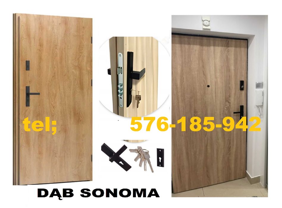 DRZWI z montażem do mieszkania -ZEWNĘTRZNE -wejściowe wewnątrzklatkowe