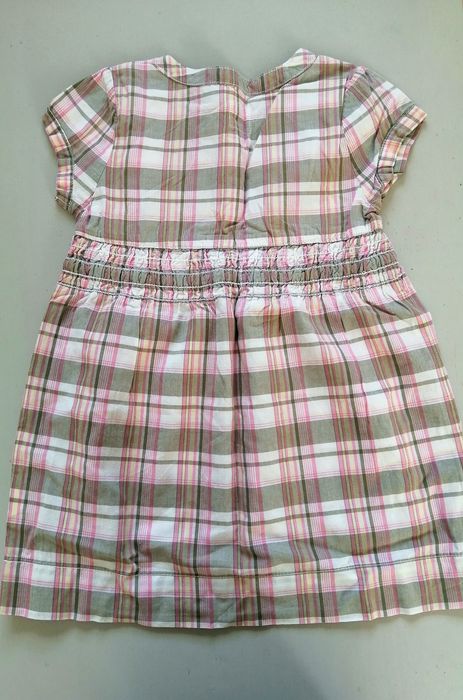 Sukienka w kratkę  H&M 104/110