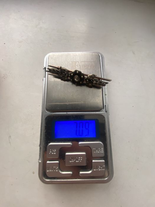 Серебряная брошка 875 проба АМЮ 8