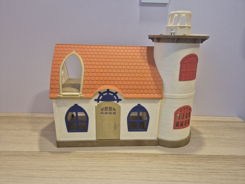 Sylvanian Families domek + auto + wyposażenie + króliczki + gratis latarnia