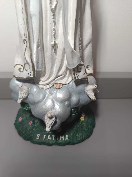 Estátua Nossa Senhora de Fátima (pintado à mão)