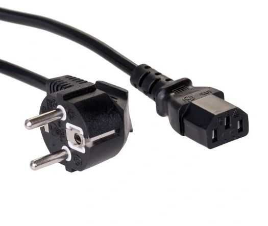 2x Kabel zasilający ATX do komputera, tv, monitora 1-1,6m