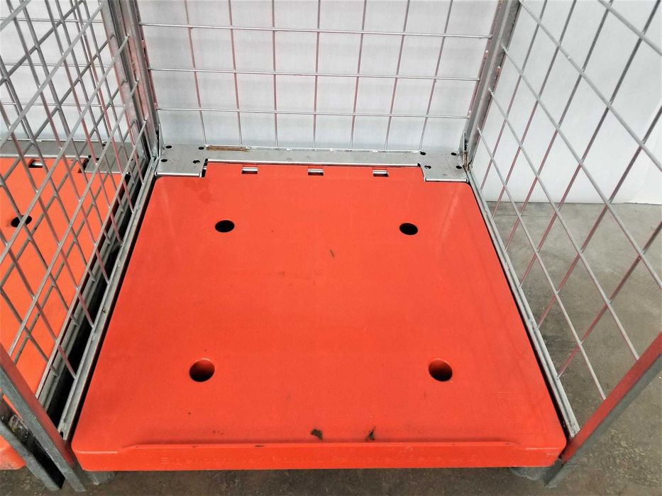 Wózek Magazynowy Kurierski Transportowy z HAMULCEM Gniazdowy 80x80cm