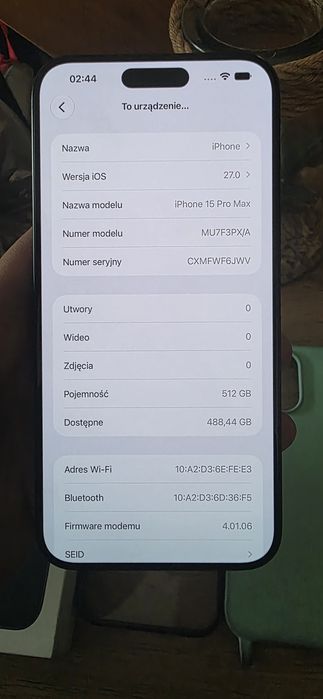 IPhone 15 pro max 512 GB
