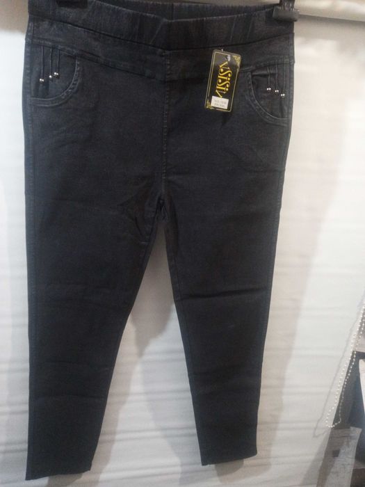 Spodnie mocno uciągliwe Wysoki Stan od 3Xl do  8Xl czarne