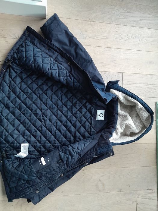 Cubus granatowa kurtka zimowa dla chłopca parka cool 104-110  next