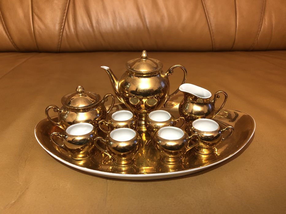 Ćmielów Zestaw dla Lalek Oryginalny Ozdobna Porcelana Kolekcjonerska