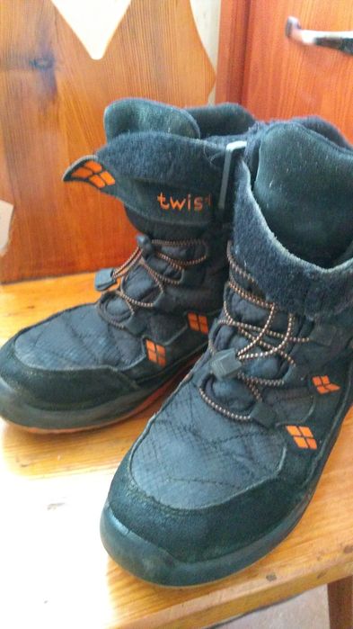 Buty skóra dziecięce 36 kozaki traper Zimowey