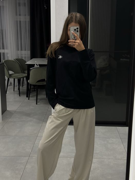 Лонгслів Calvin Klein, лонгслів оверсайз