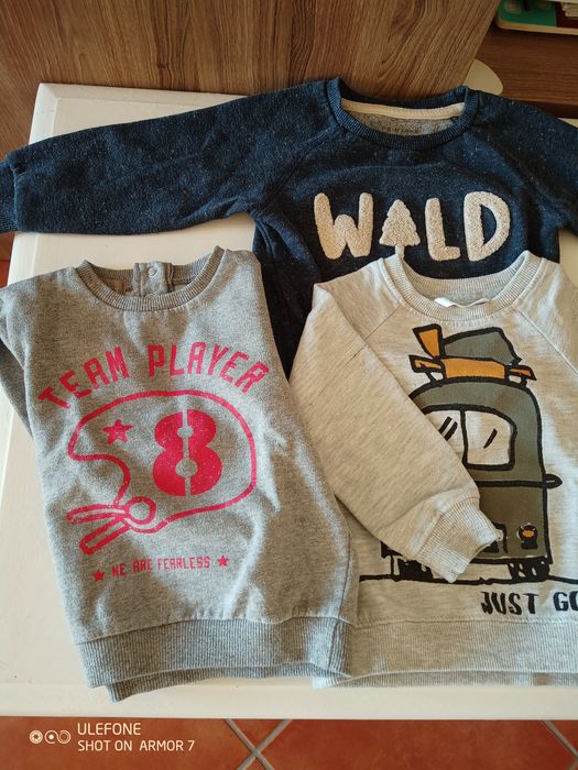 Lote de 5 peças de roupa 80cm