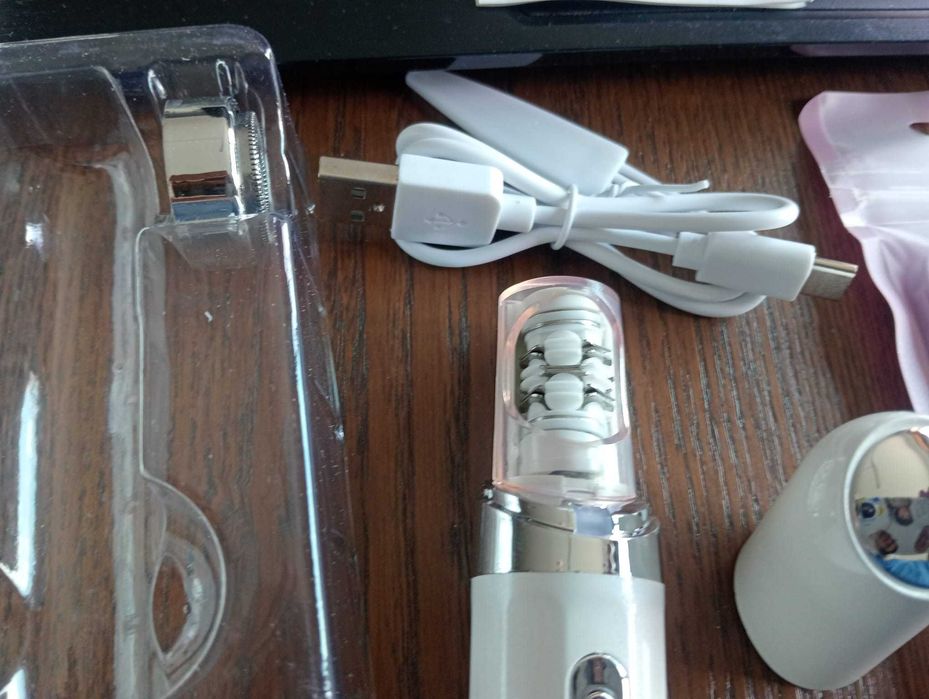 Depilador Elétrico Flend SF-3306 (Branco) + Kit Sobrancelhas
