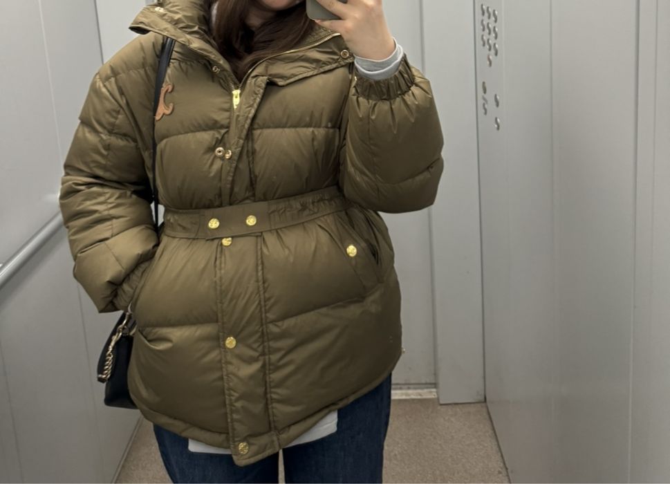 Пуховик celine натуральный пух