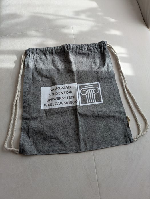 Szary worek na plecy