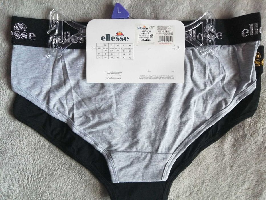 ELLESSE 2 Pack Short 2 x Figi Nowe Majtki Damskie E 40 Oryginalne 100%