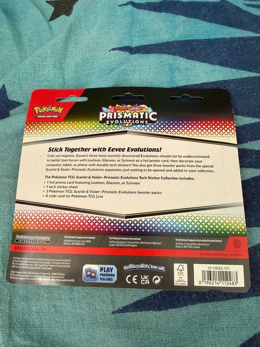 Pokemon Tcg Prizmatic Evolutions Tech Sticker Collection (Glaceon)