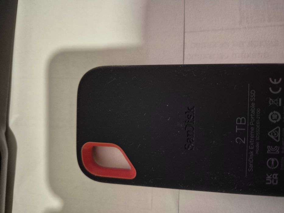 disco ssd externo sandisk 2Tb, testado sem anomalia