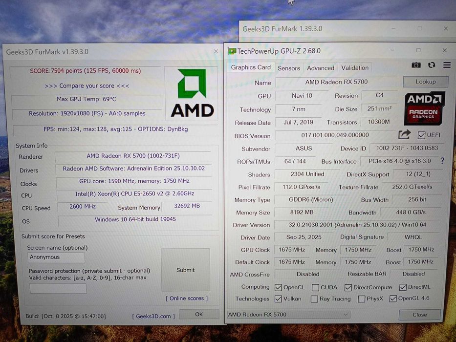 PC Gamer - Intel 16x2.6GHZ/32GB RAM/RX5700 8GB/2xSSD/550W 80 Plus