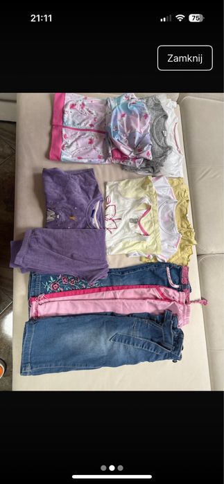 Paka ubrań dla dziewczynki, rozmiar 98