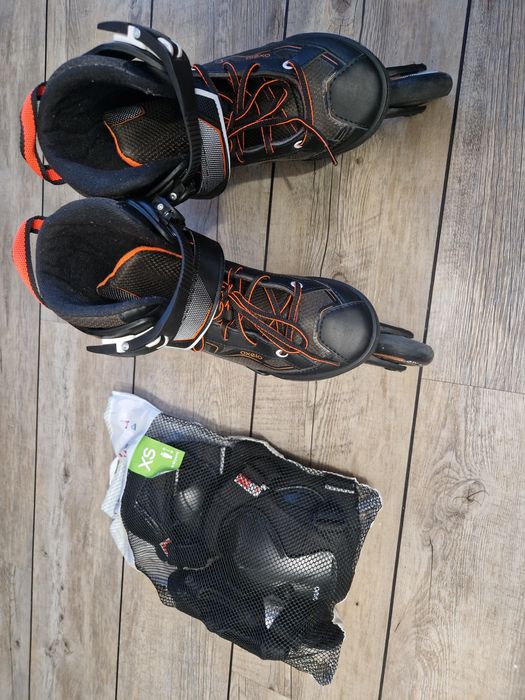 Rolki Oxelo 35-38 plus ochraniacze XS