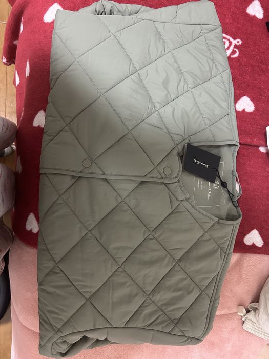 Casaco acolchoado verde massimo dutti novo