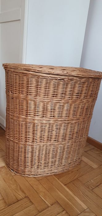 Kosz wiklinowy lata 80'