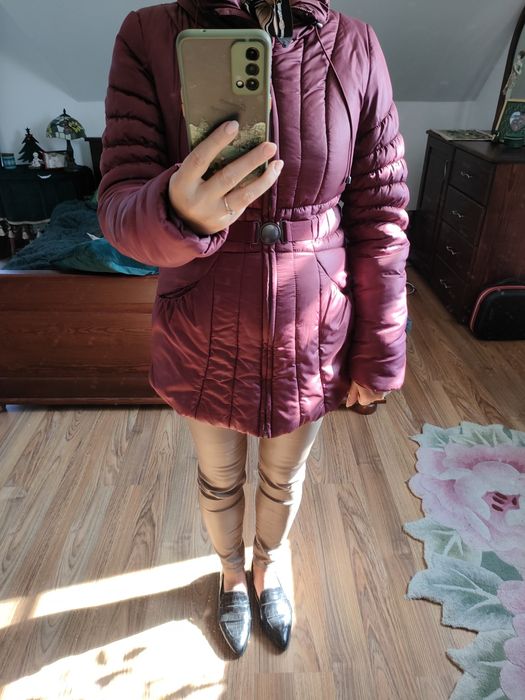 Kurtka Vila taliowana bordowa M