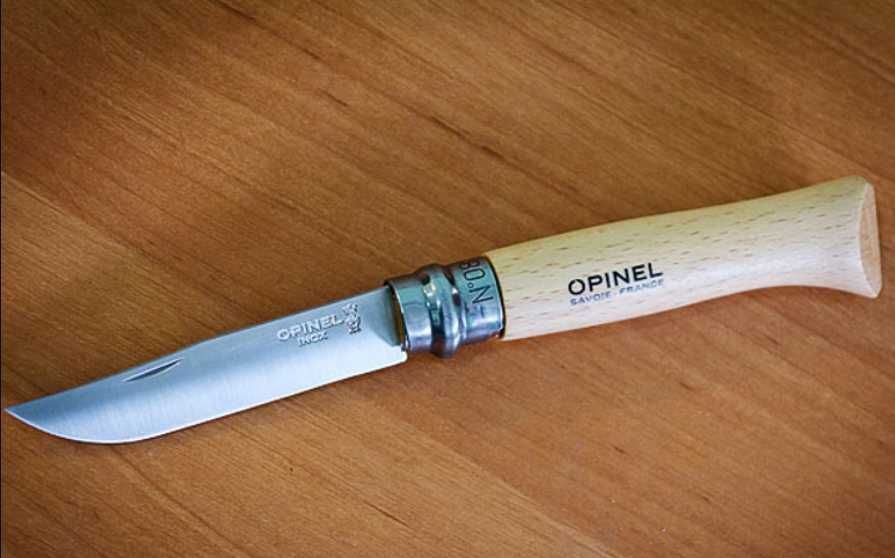 Opinel Inox 8 123080 кухонный нож нержавейка Франция складной бук хит