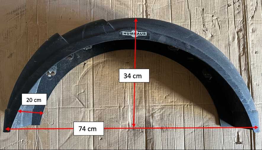 Guarda lamas de atrelado HUMBAUR de 750Kg – lado direito