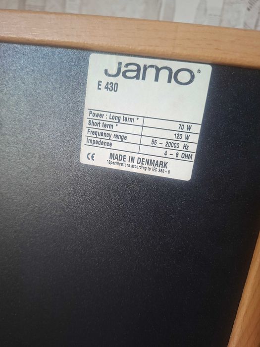 Колонки Jamo E430 Потужність 2х120Вт. 4-8Ω. Cinema Front — якісна підлогова акустика Стерео Hi-Fi | стан ТОП | Аналог Sony Pioneer Yamaha Magnat