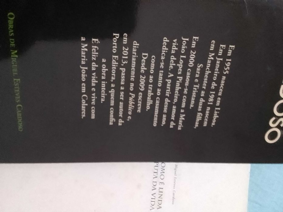 Livro "Como é Linda a Puta da Vida" de Miguel Esteves Cardoso