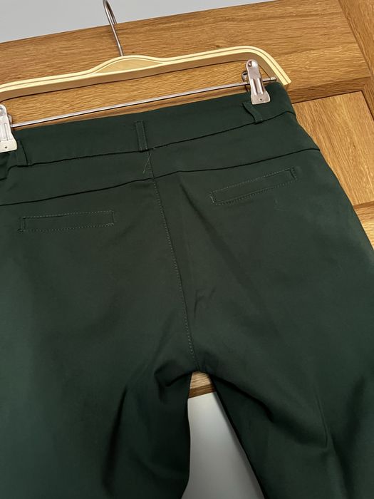 Spodnie damskie eleganckie - kolor zielony rozmiar 36